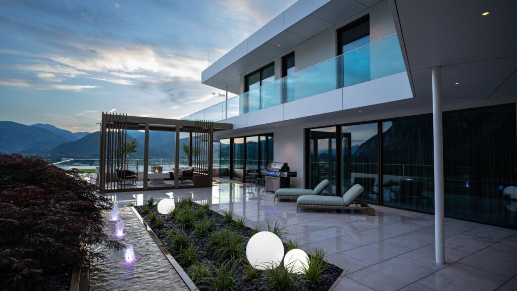 Projektreferenz, Wohnbau, Villa A, Außenanlage